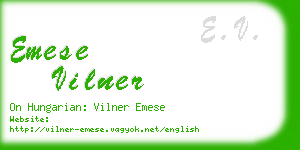 emese vilner business card